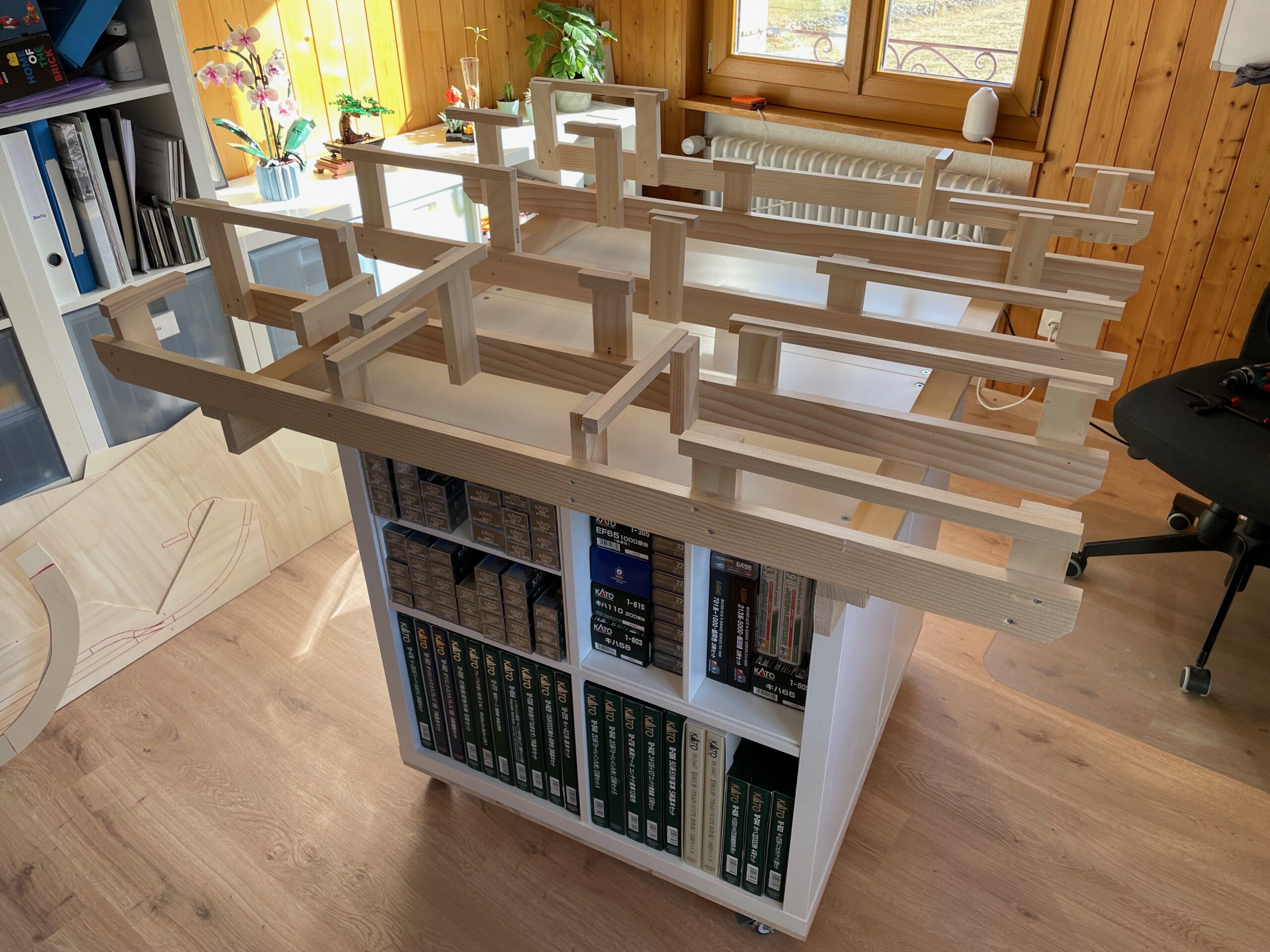 Vue de la structure avant la pose des supports de voie